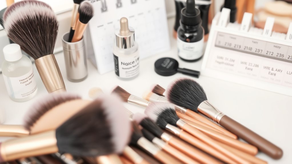 maintain clean makeup tools