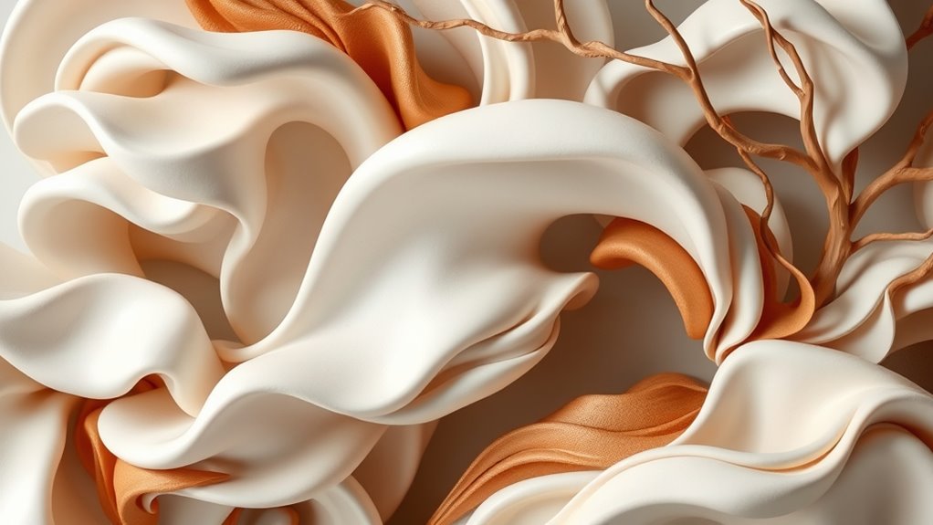 organic shapes enhance decor