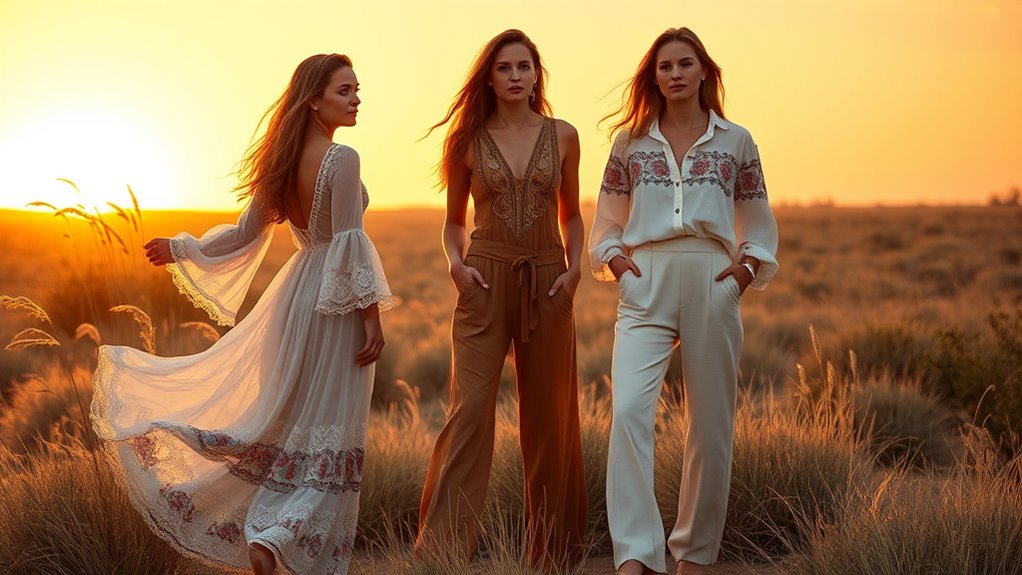 relaxed boho silhouette styling