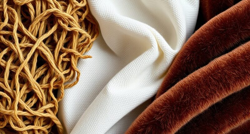 rich tactile material mix