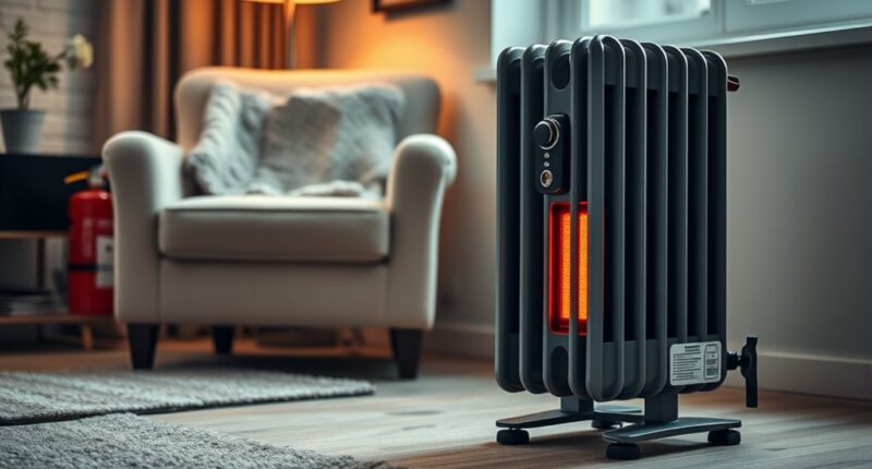 safe portable heater use