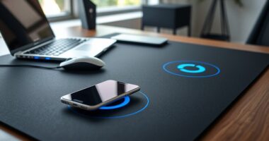 smart desk mats with wireless charging