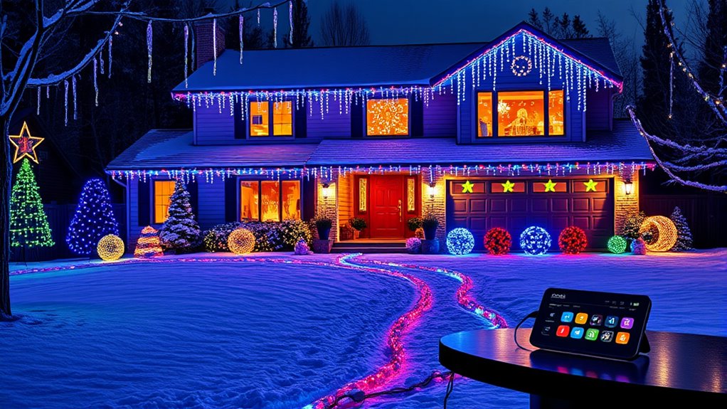 smart holiday lighting automation