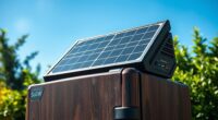 solar powered refrigerator battery options