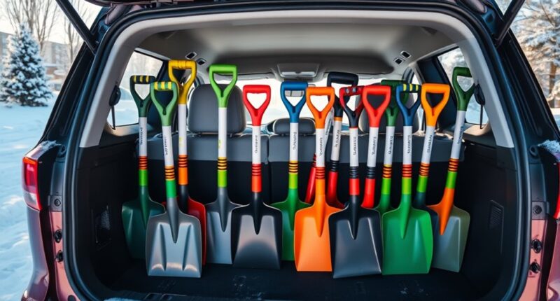 top compact snow shovels