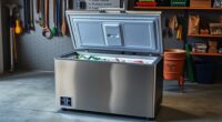 top garage chest freezers