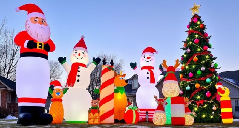 top giant holiday inflatable decorations