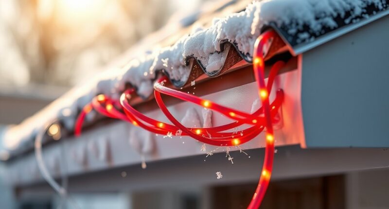 top gutter de icing cables