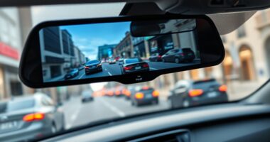 top rear view mirror dash cam combos