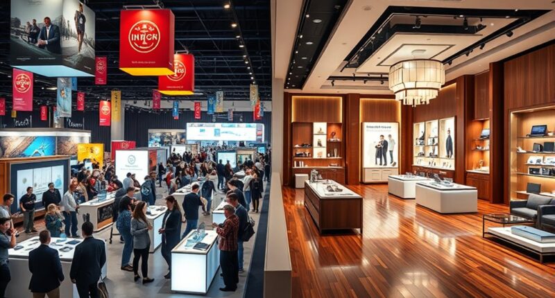 trade show and showroom differences