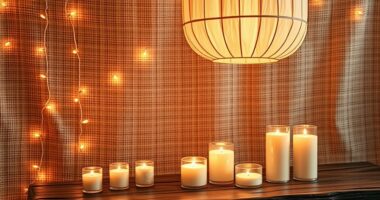 warm ambient boho lighting