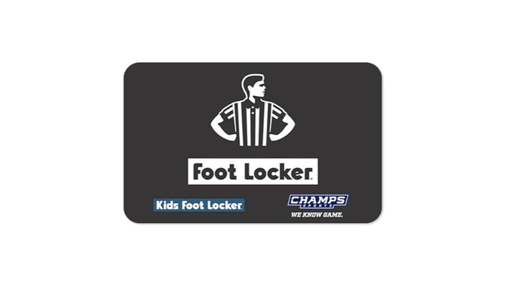 footwear store gift card