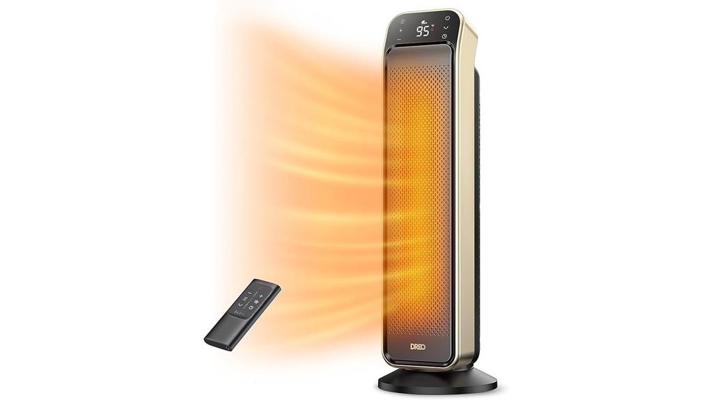 indoor space heater with remote