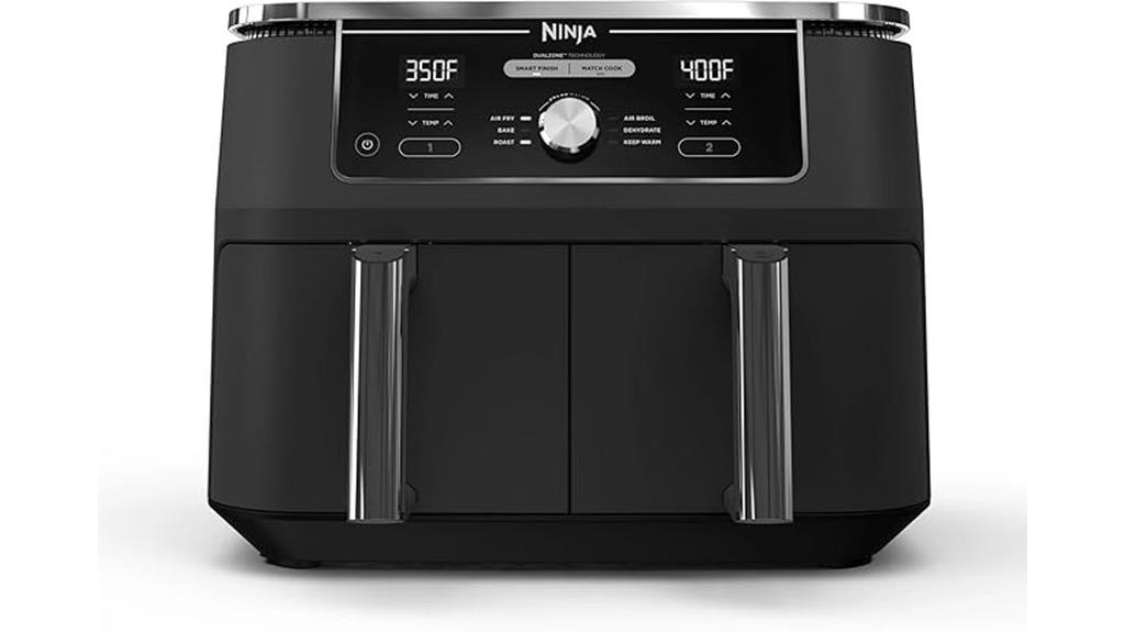 large capacity dual zone fryer