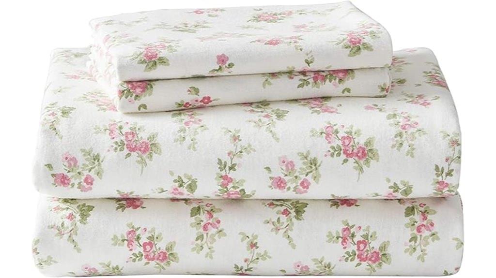 laura ashley flannel queen sheets