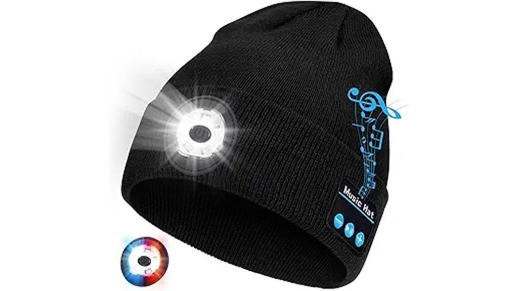 led light bluetooth beanie