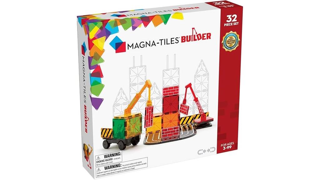 magnetic building tiles set