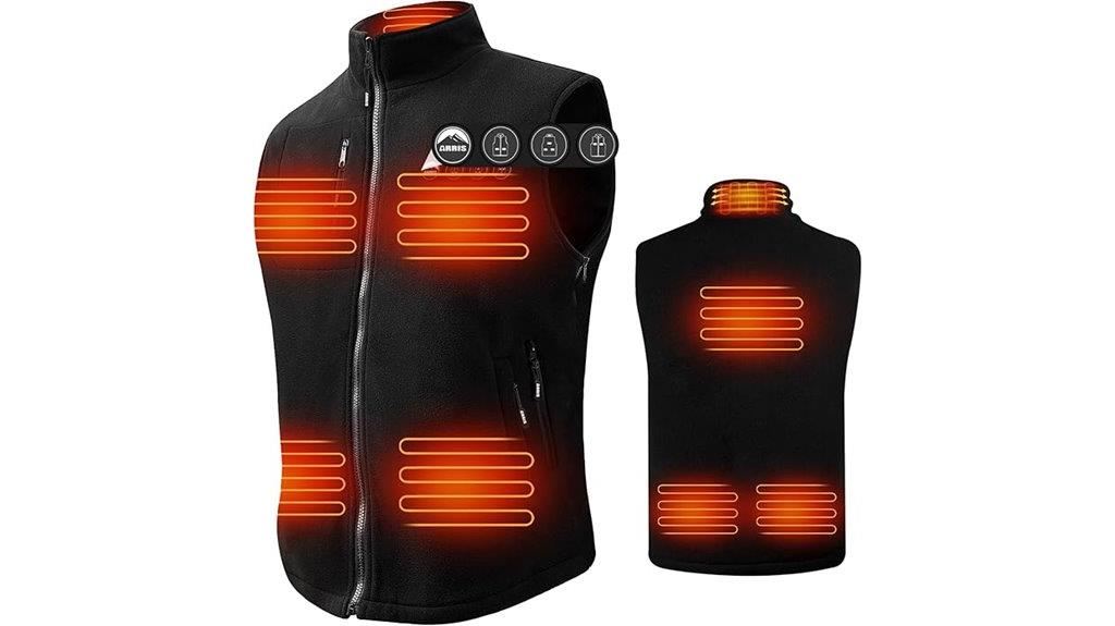 men s fleece heated vest