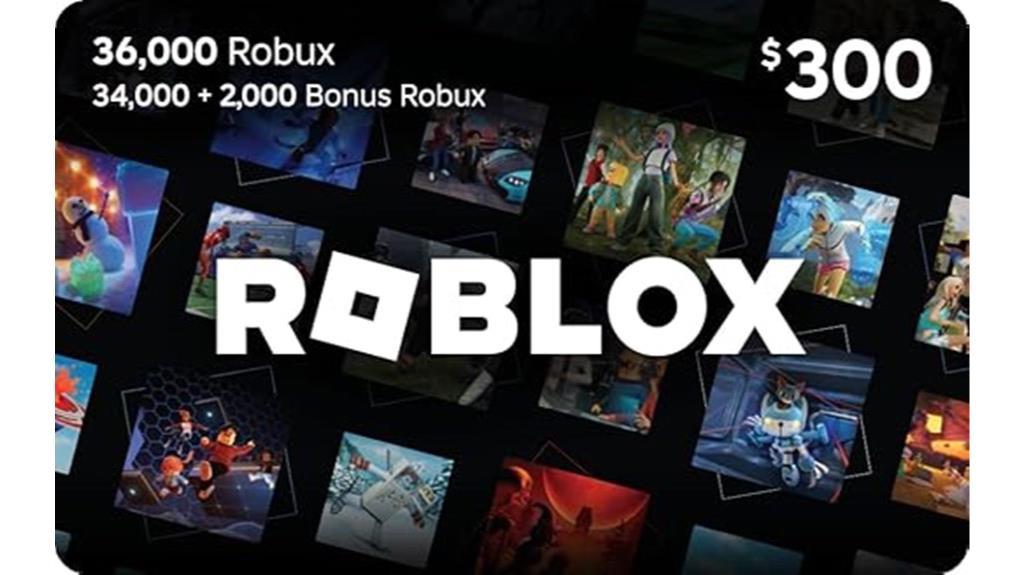robux gift card 36k