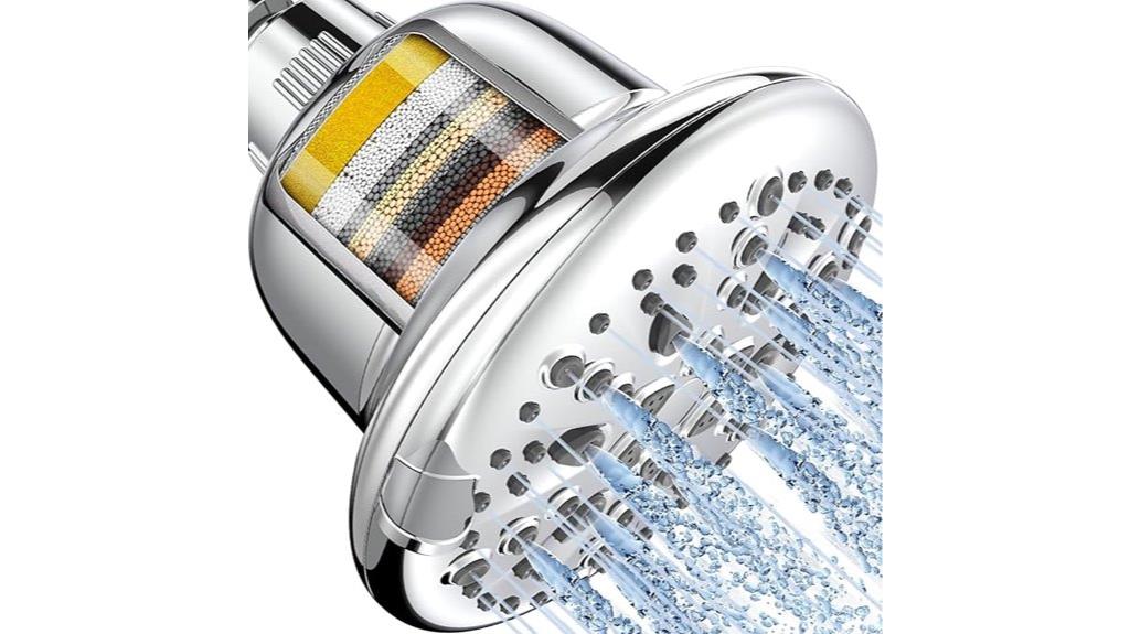 seven mode filtered shower head