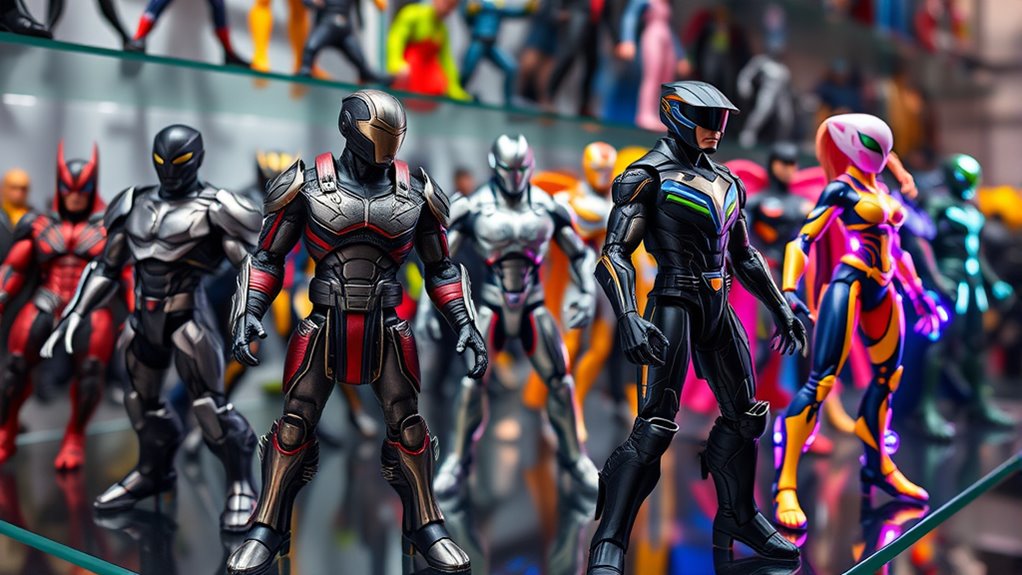 size articulation accessories display