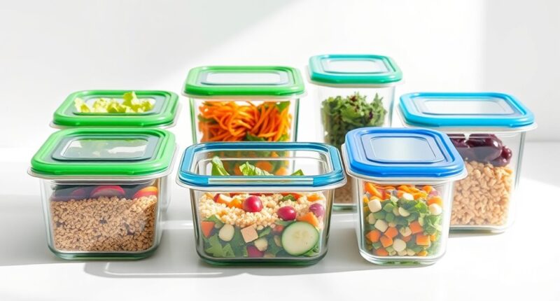top glass meal containers