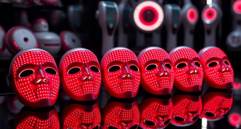 top red light masks 2025
