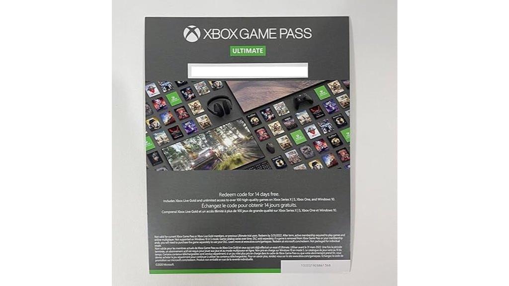 xbox game pass renewal code
