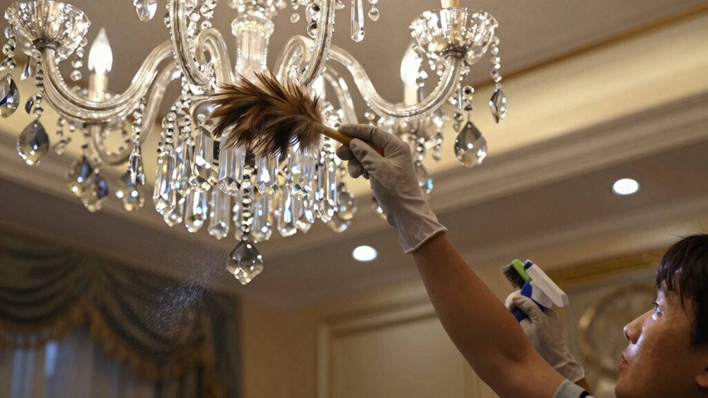 assess dust before cleaning