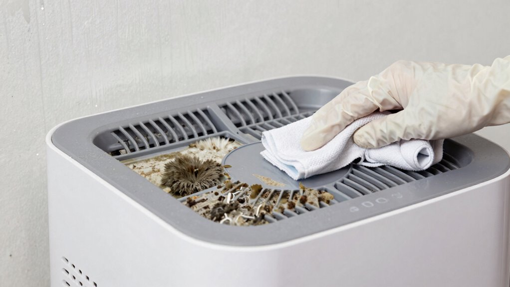 clean dehumidifier to prevent mold