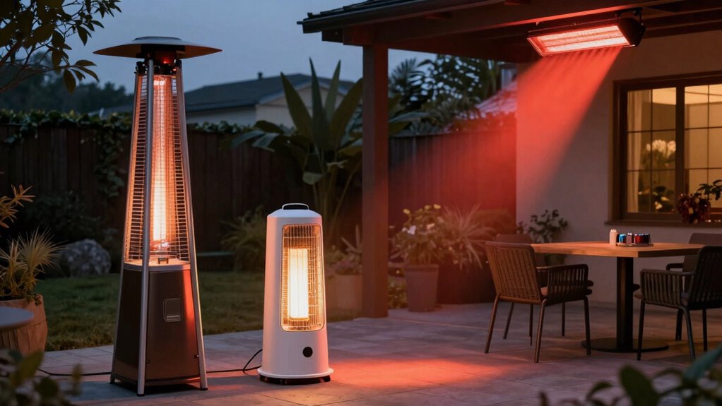 compare outdoor heater efficiencies
