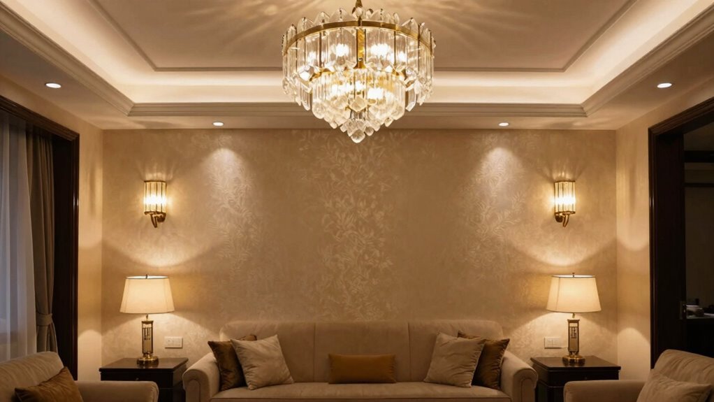 create luxurious ambiance through lighting