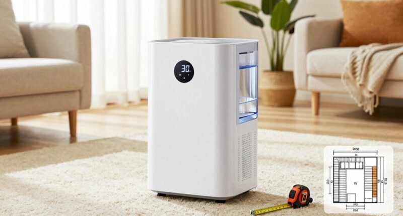 dehumidifier capacity guidelines