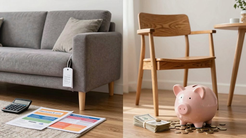 financial costs of furniture