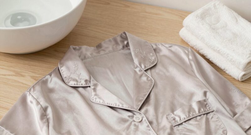 gentle silk pajama care