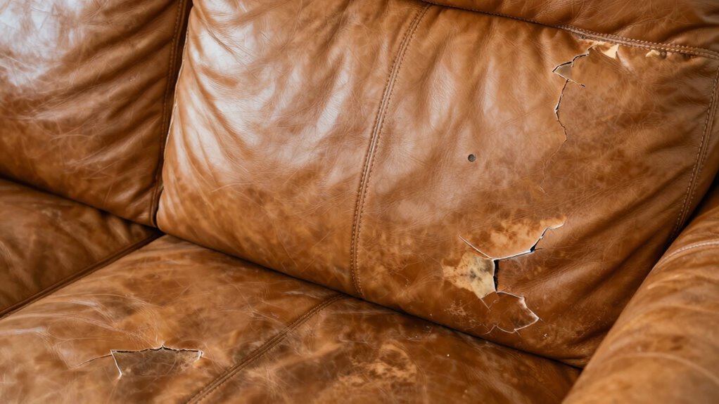 harsh cleaners damage leather