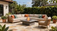 indoor style outdoor patio layout