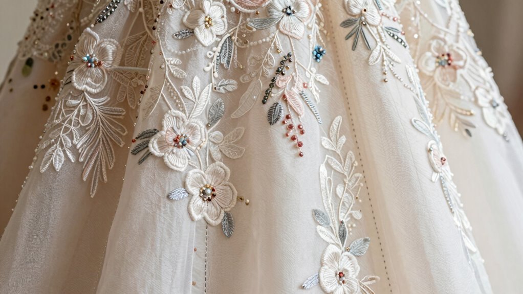 inspect stitches and embroidery