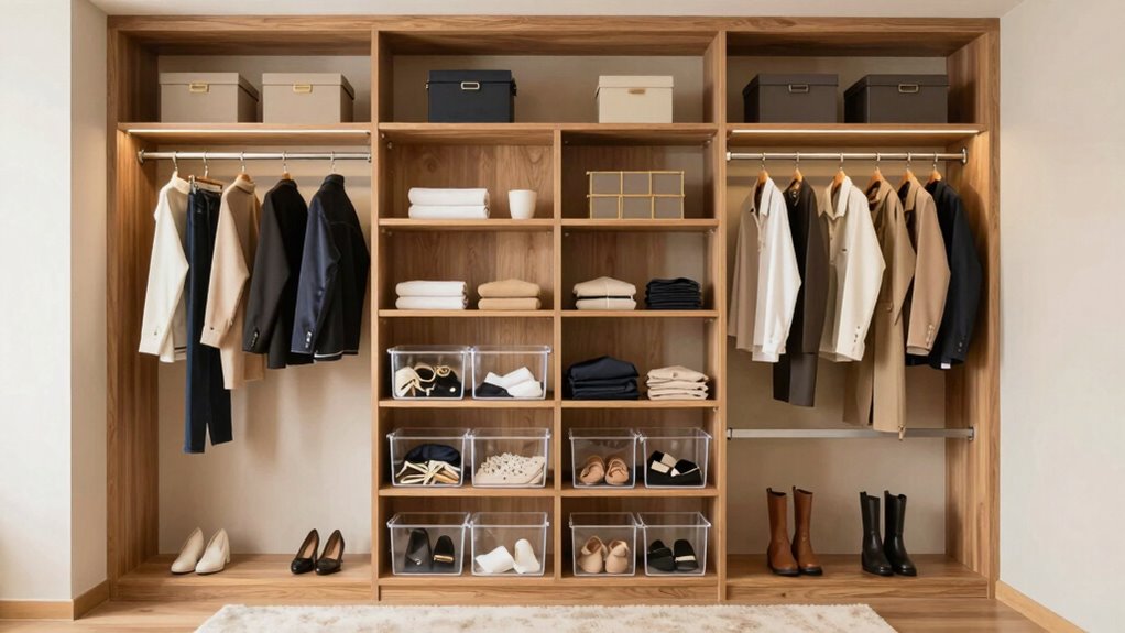 install shelves and lighting