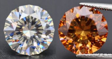 lab grown vs moissanite sparkle