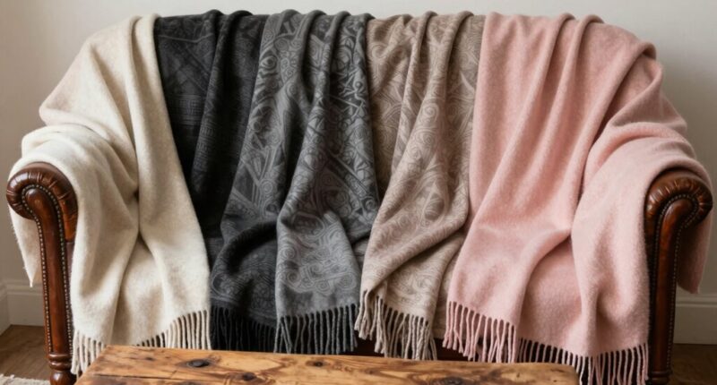 luxury cashmere travel wraps