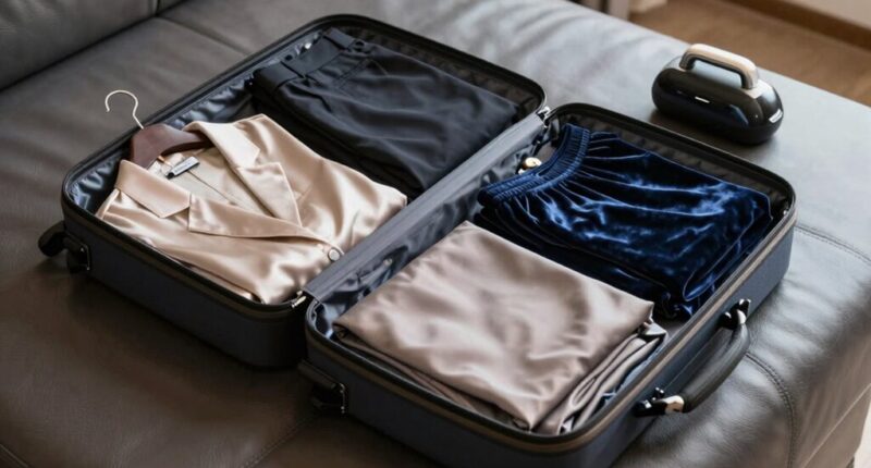 luxury garment wrinkle prevention