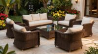 luxury rattan patio sets