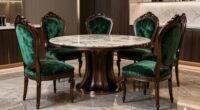 luxury six piece dining ensemble