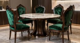 luxury six piece dining ensemble