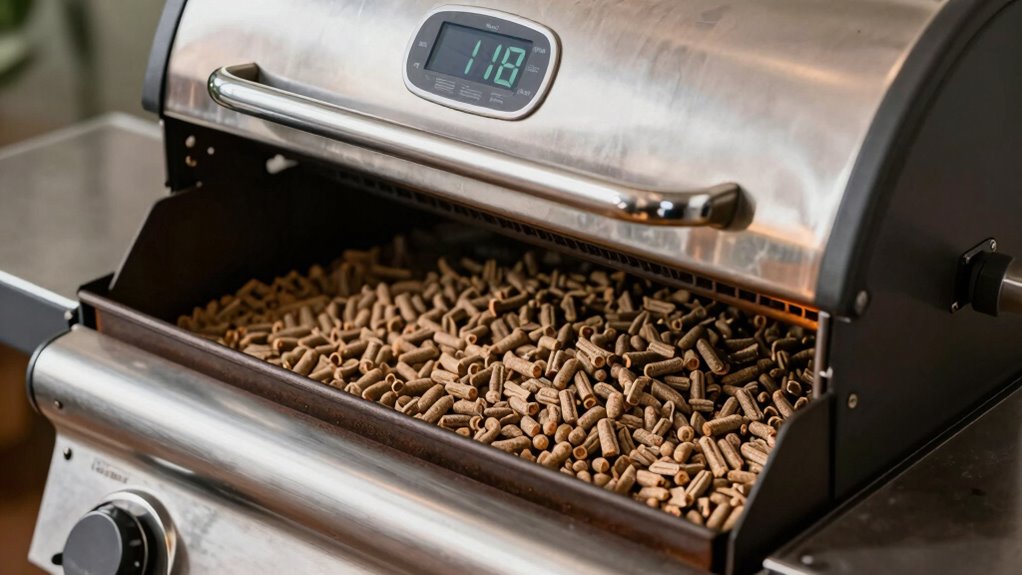 maintain proper temperature and pellet levels