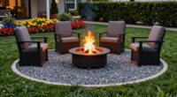 maintain safe fire pit distance