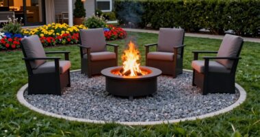 maintain safe fire pit distance