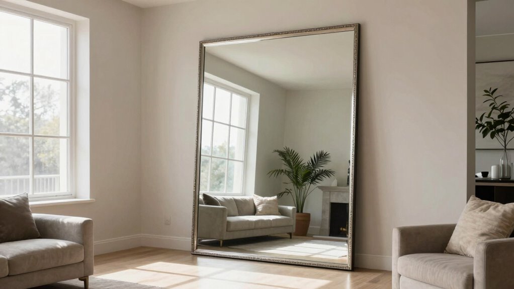 mirror placement enhances brightness