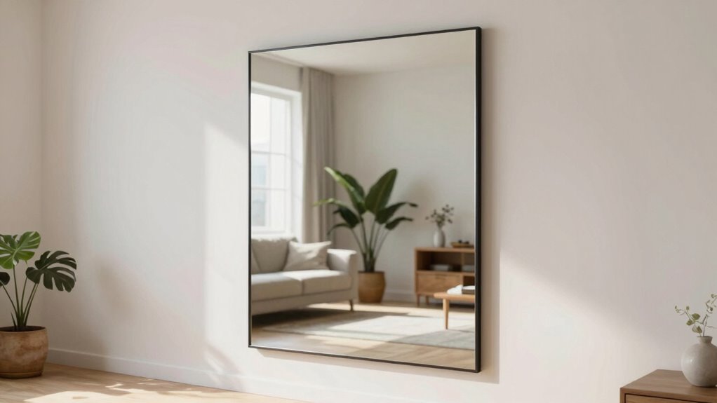 mirrors create spacious illusion